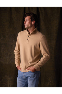 Men | Puremeso Button Popover | Toffee