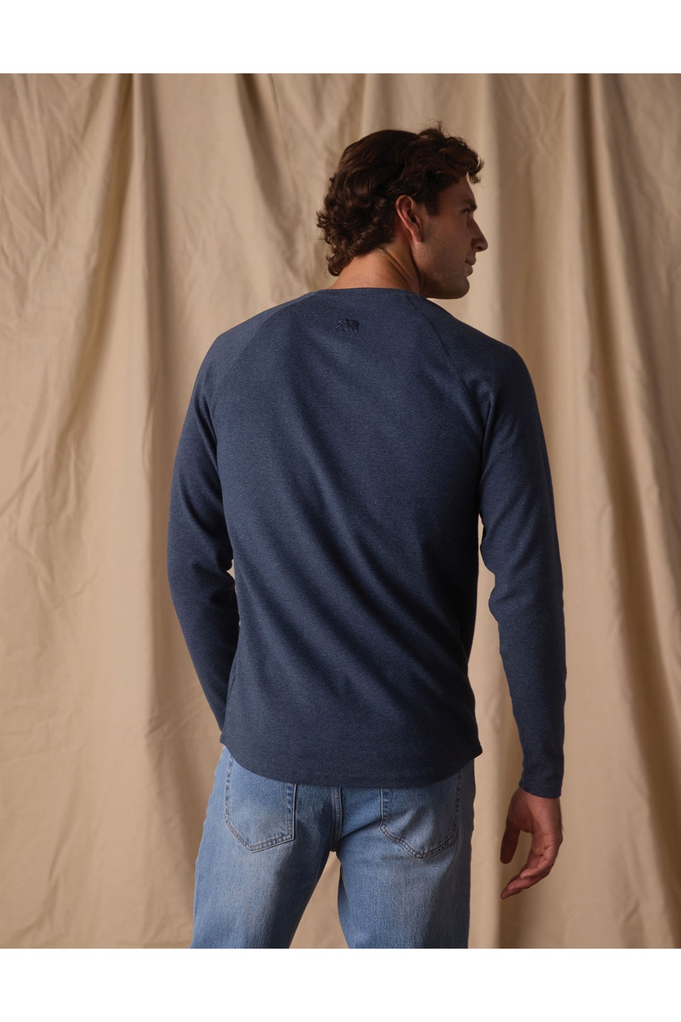 Men | Puremeso Everyday Henley | Indigo Blue