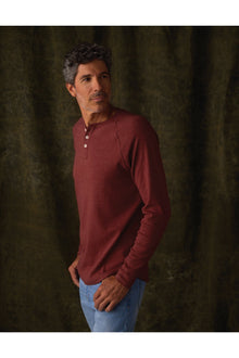 Men | Puremeso Everyday Henley | Redwood