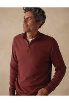 Men | Puremeso Weekend Quarter Zip | Redwood
