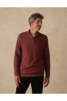 Men | Puremeso Weekend Quarter Zip | Redwood