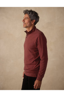 Men | Puremeso Weekend Quarter Zip | Redwood