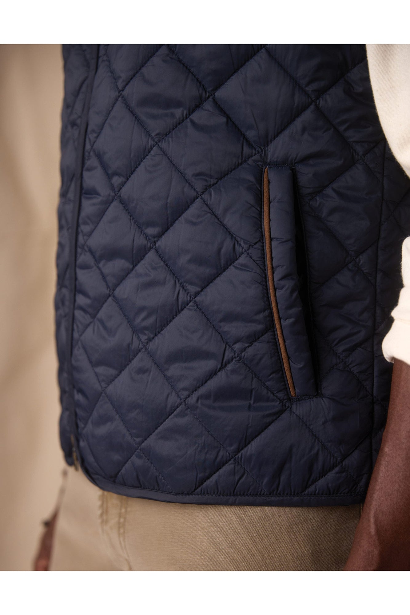 Men | Quilted Liner Vest | Navy