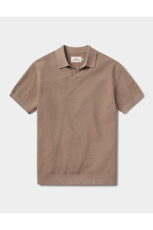 Men | Robles Knit Jacquard Polo | Taupe