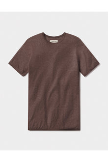 Men | Summer Linen-Blend Knit Tee | Espresso