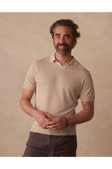 Men | Summer Linen-Blend Polo | Jute
