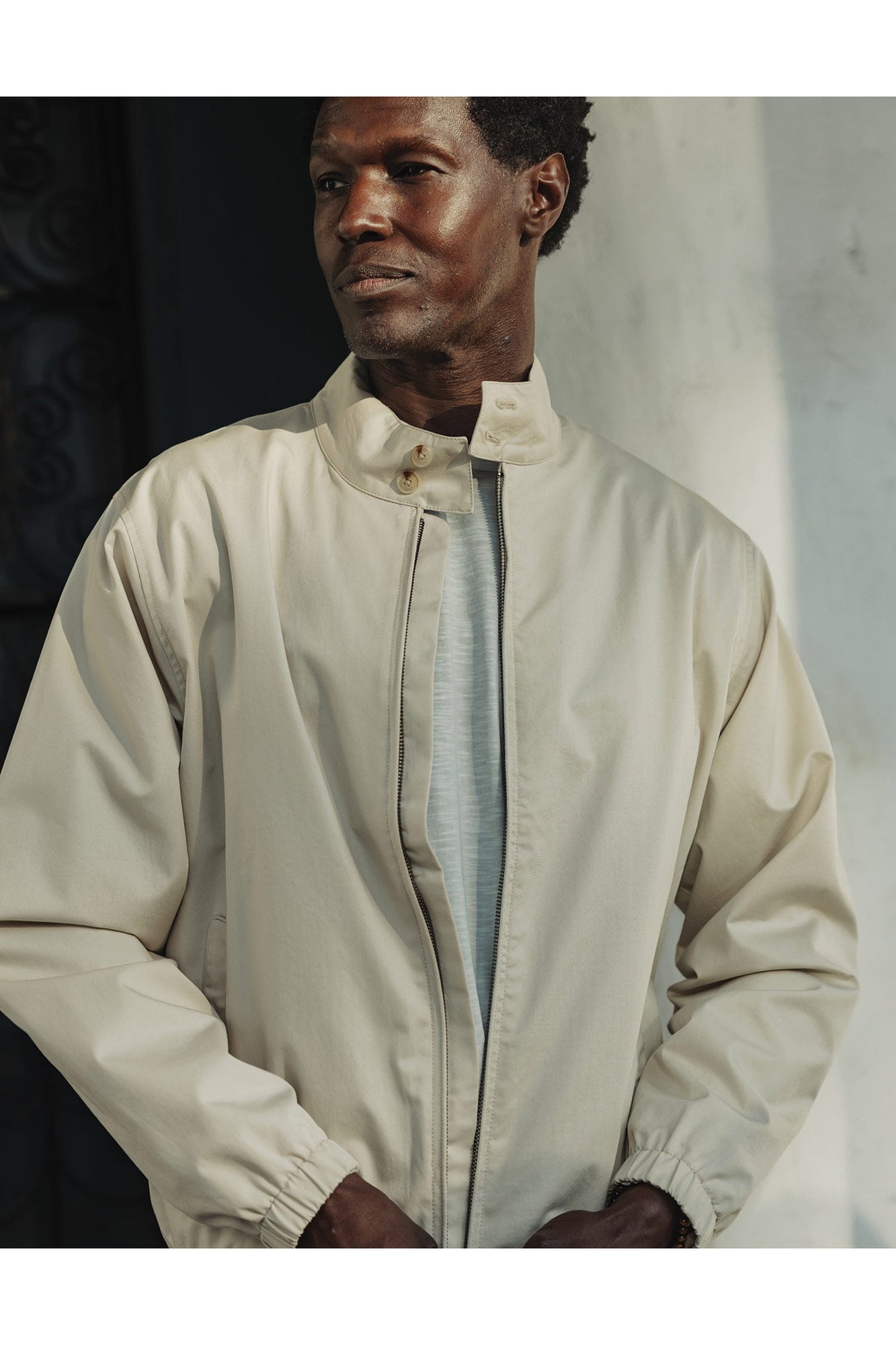 Men | The Harrington Jacket | Light Khaki