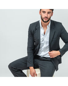 Men | Velocity Suit Jacket | Dark Charcoal (V1)