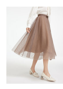 Mesh Fairy Skirt | Brown