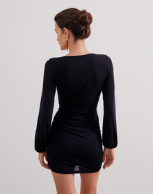 Mikka Short Dress | Black