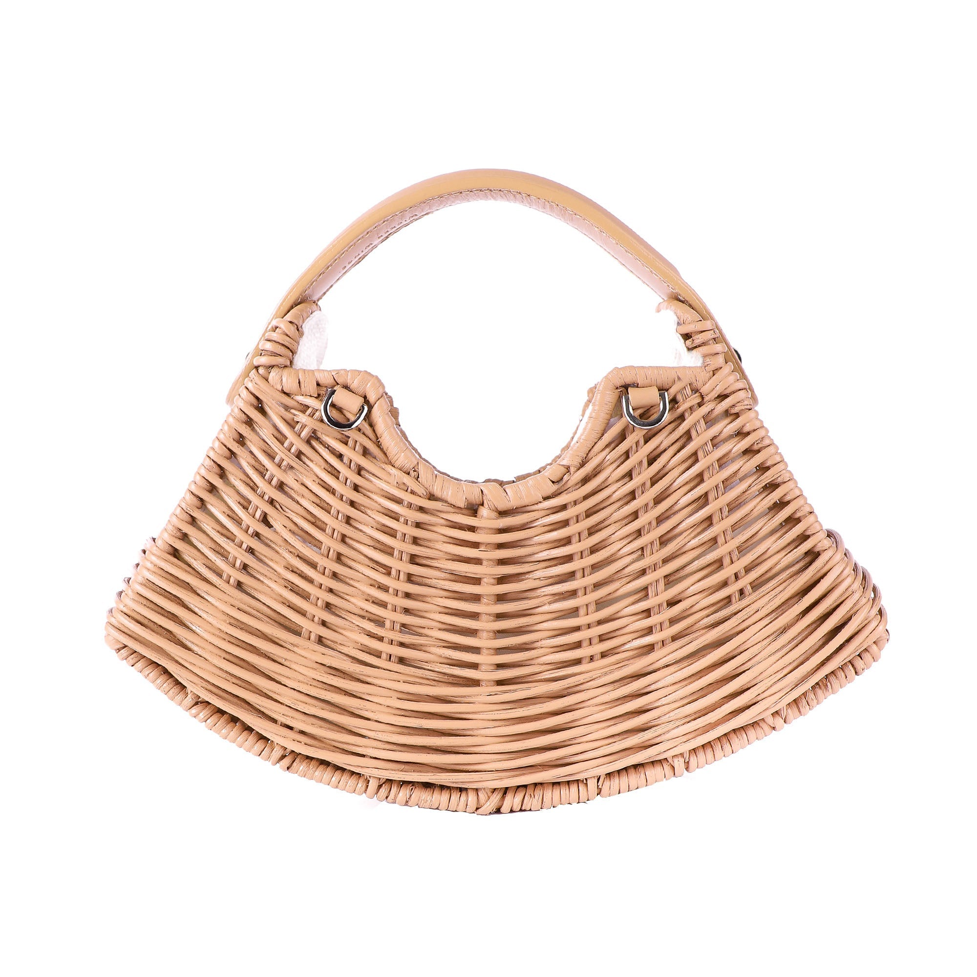 Wicker Wings - Wicker Handbag - Wicker Bag - Straw Bag - Rattan Bag - Made in England Handbag - Italian Leather Handbag - Woven Bag - Woven Handbag - Woven Tote Bag - Beach Bag - Summer Handbag - Summer Bag - Wicker Accessories - Camel Bag