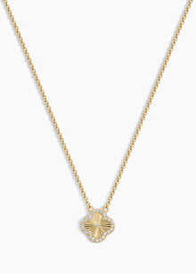 Mini Icon Necklace | Clear Crystal | 14K Gold Plated
