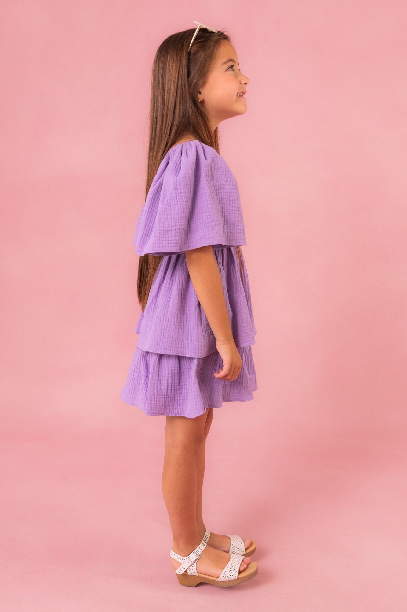 Girls | Mini Iris Dress | Purple