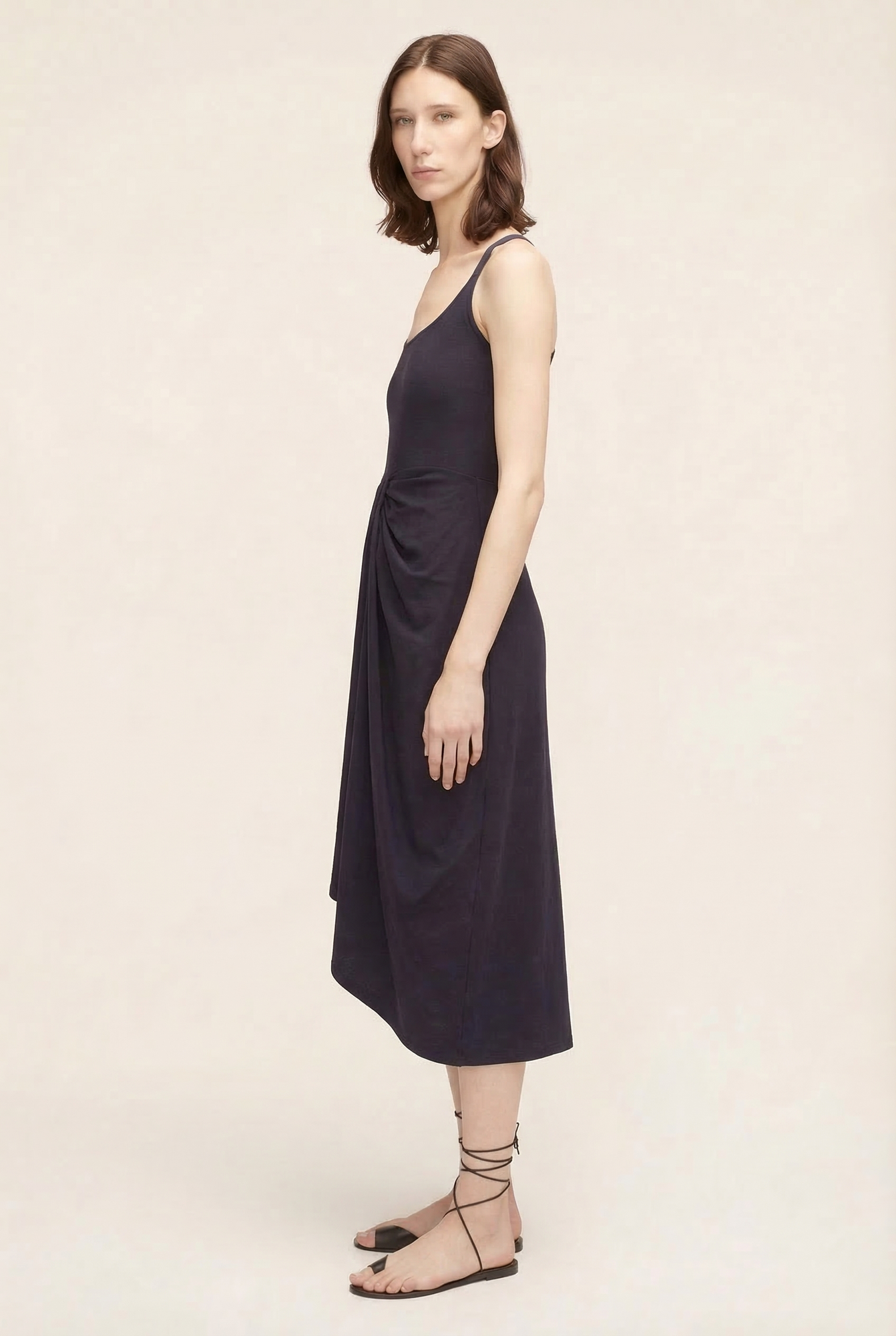 Sarong Drape Dress | Navy
