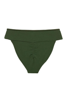 Tamarindo Bikini Bottom | Olive Micro Scrunch
