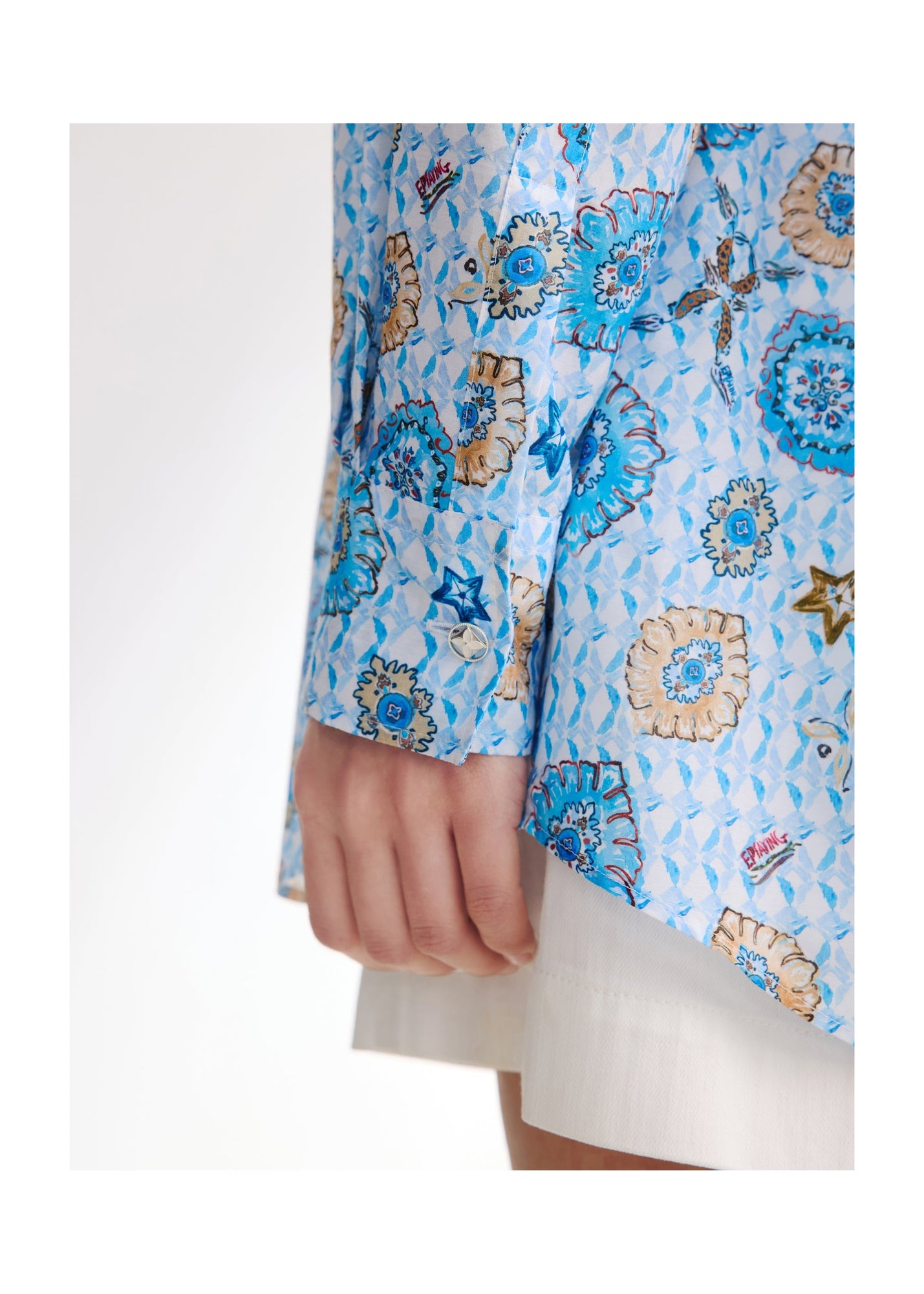 Mulberry Silk Shirt | Blue