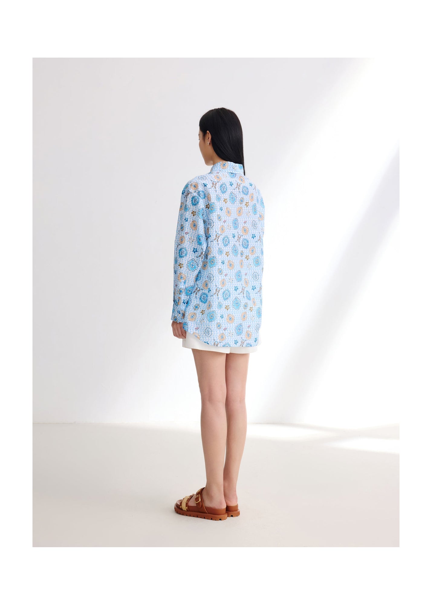 Mulberry Silk Shirt | Blue