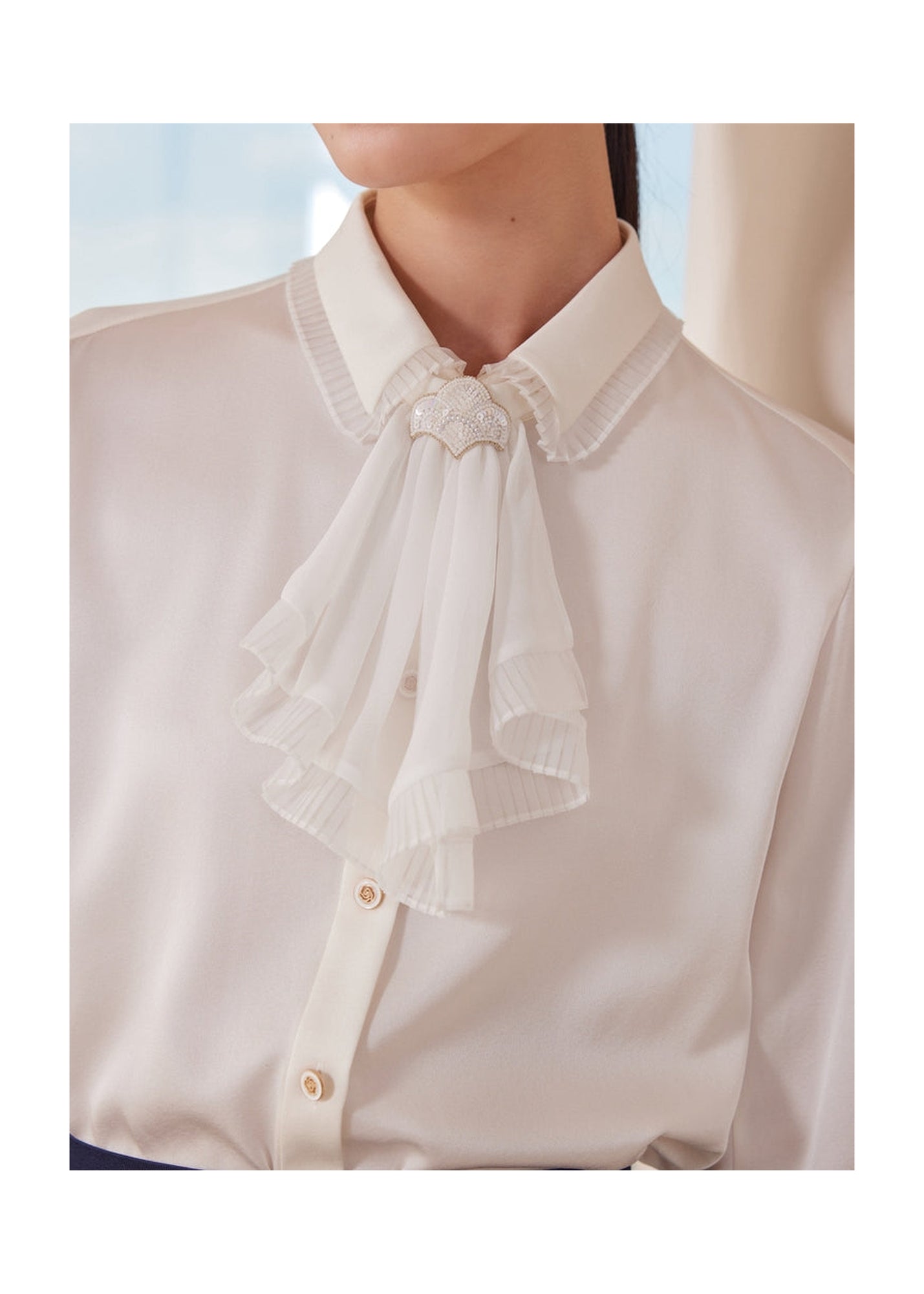 Mulberry Silk Shirt | White