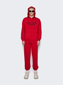 Men | Don't Trust Anyone | Icon Sweatpants | Red