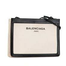 Balenciaga | Pre-Owned Canvas Navy Pochette Crossbody | Brown