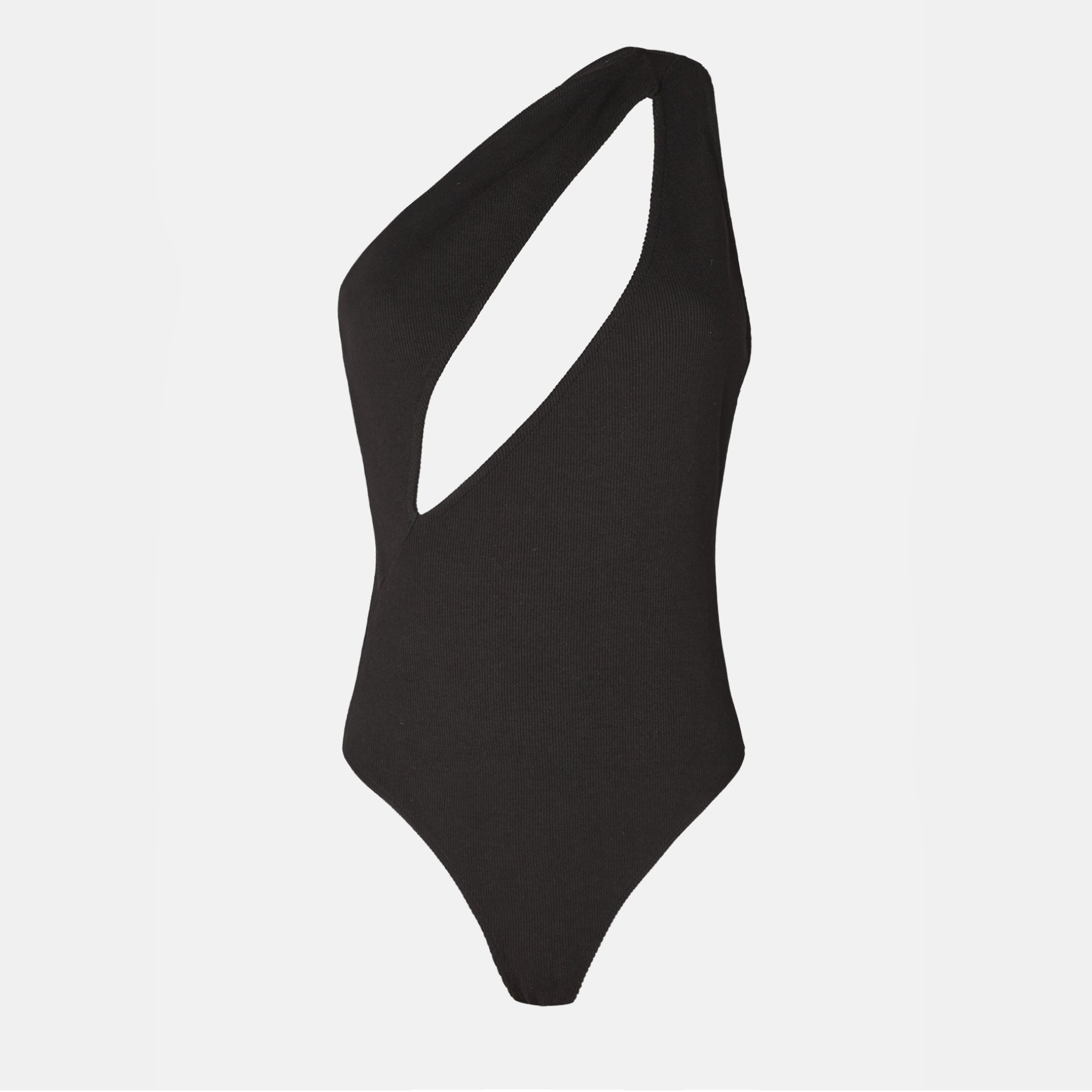 OW Collection Nadine Bodysuit | Black Caviar