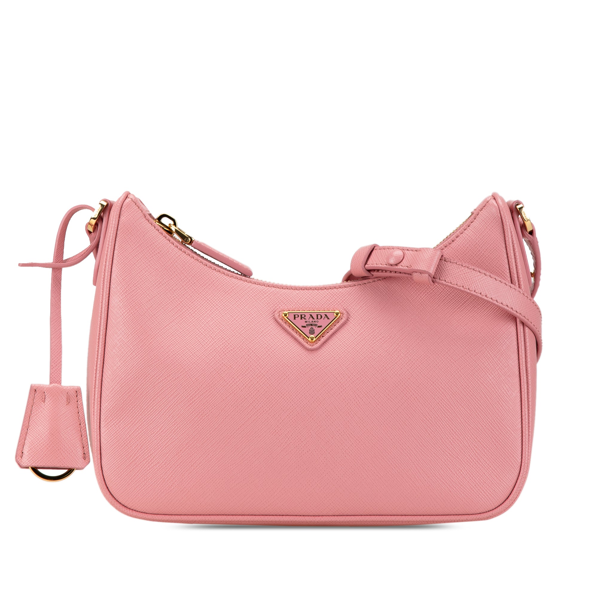 Prada | Pre-Owned Mini Saffiano Re Edition Shoulder Bag | Pink