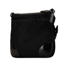 Prada | Pre-Owned Saffiano Trimmed Tessuto Crossbody | Black