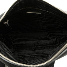 Prada | Pre-Owned Saffiano Trimmed Tessuto Crossbody | Black