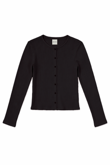 Nora Pointelle Cardigan | Vintage Blue