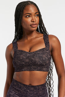 Norba | Vintage Floral Wave Bra | Multi Brown