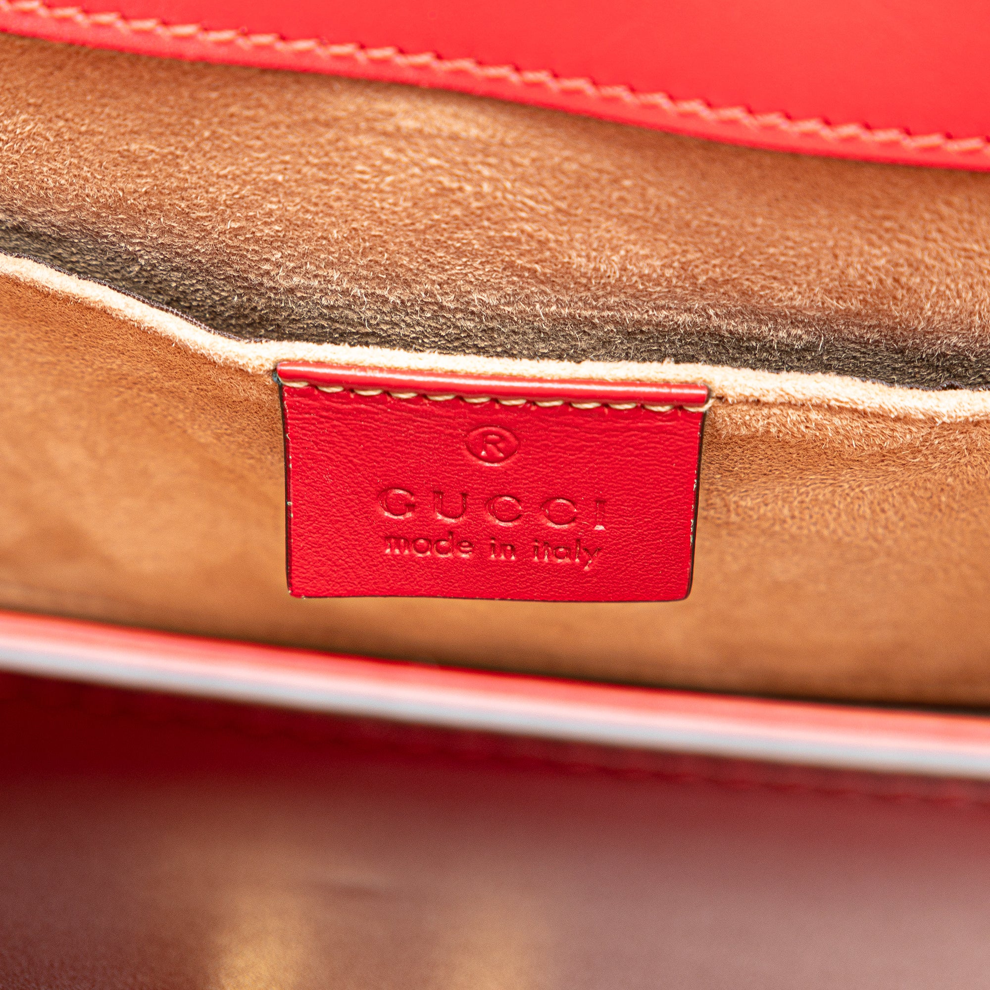 Gucci | Pre-Owned Mini Calfskin Sylvie Satchel | Red