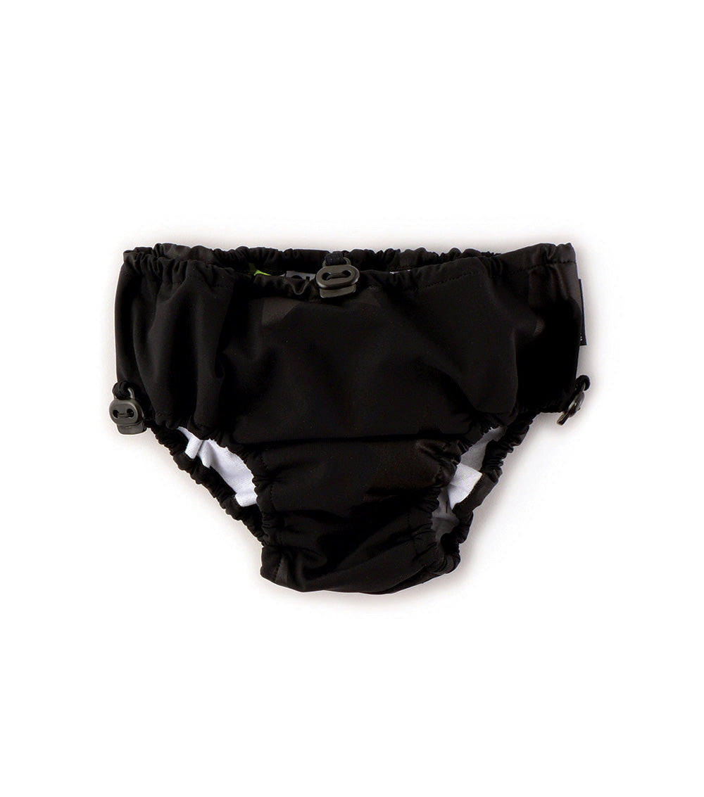 Kid | Star Diaper Swim Trunks | Black