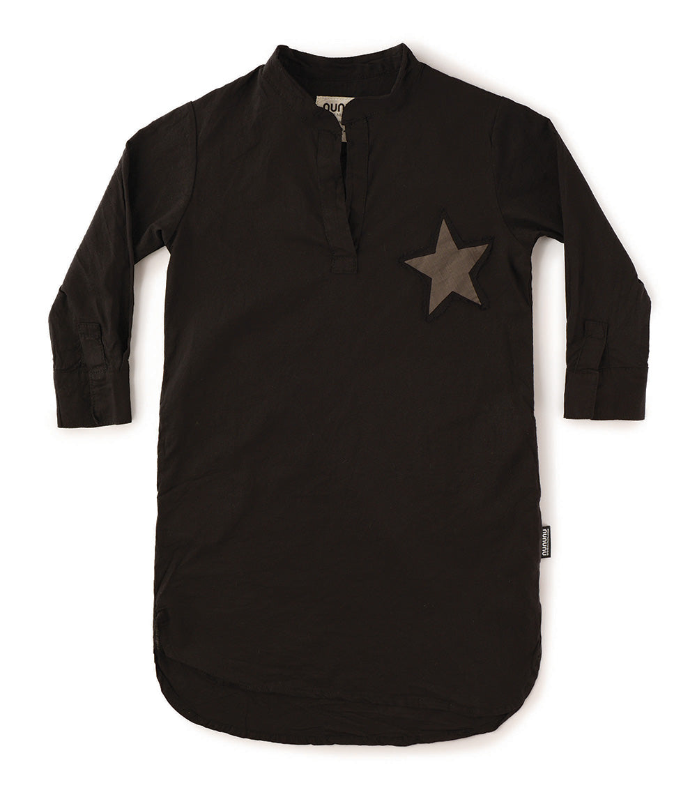 Kid | Solid Kaftan | Black (V1)