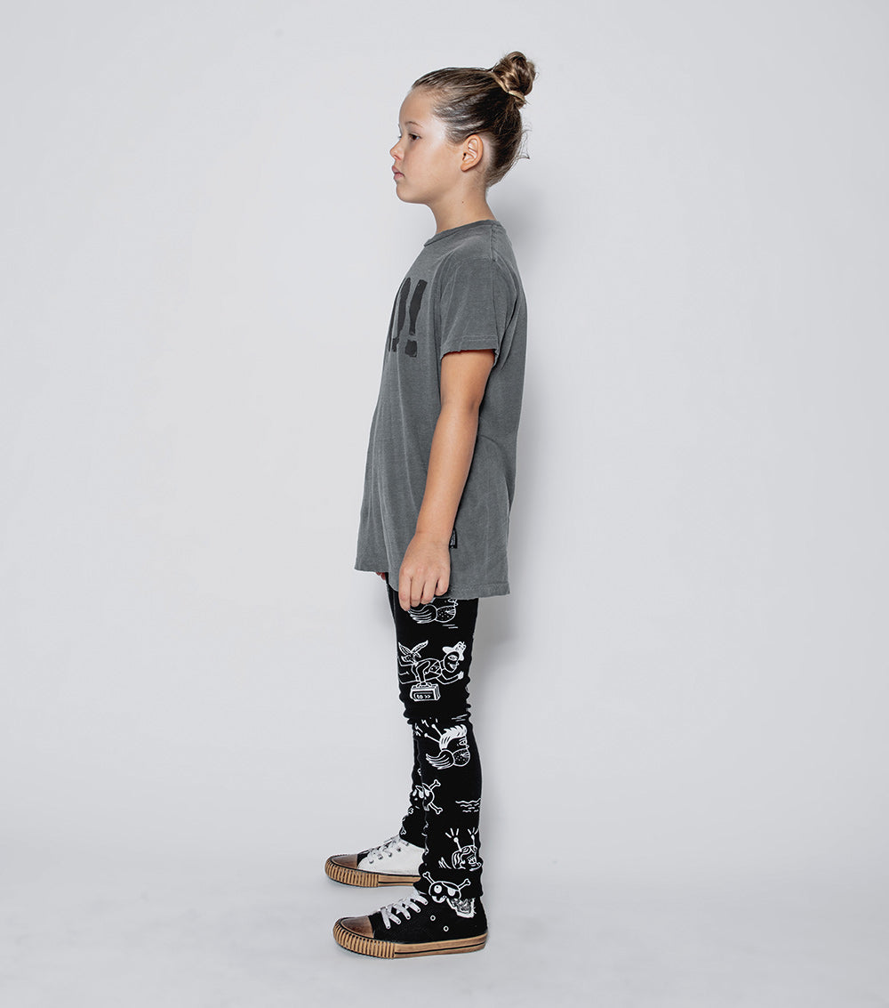 Kid | No! T-Shirt | Vintage Grey
