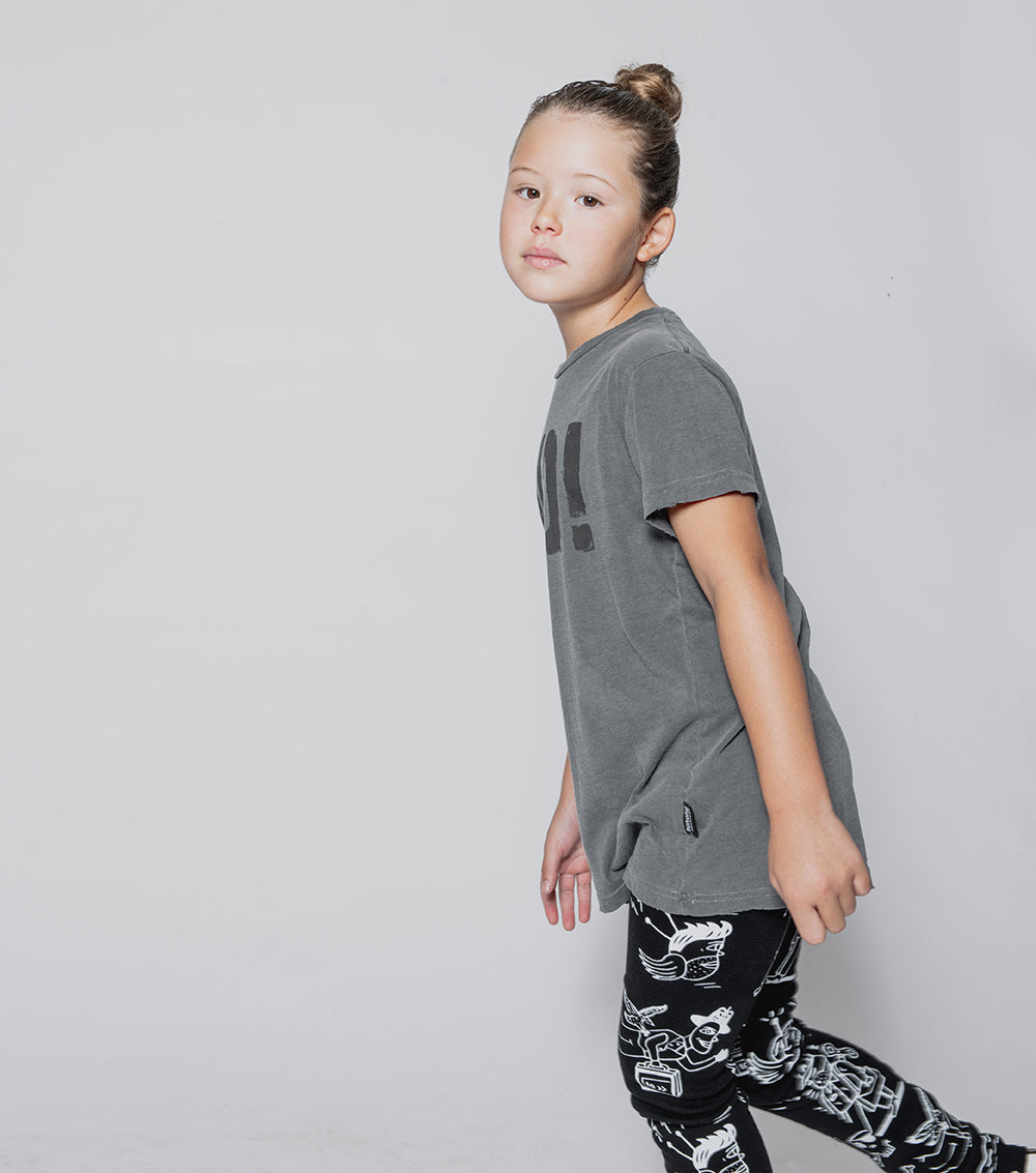 Kid | No! T-Shirt | Vintage Grey