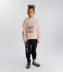 Kid | Bubbly Dizzy Skull Hoodie | Nude
