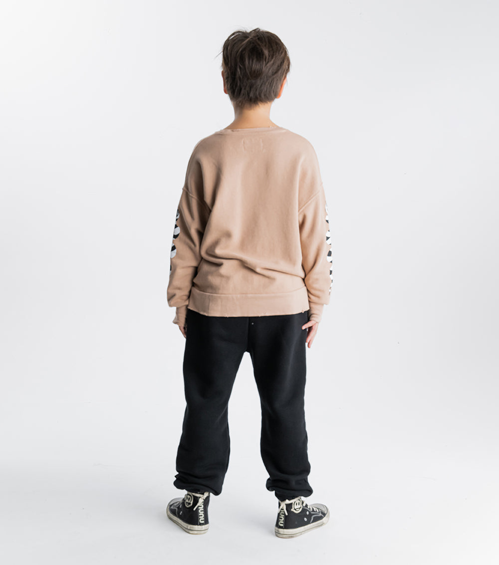 Kid | Dizzy Skull Patch Sweatpants | Black