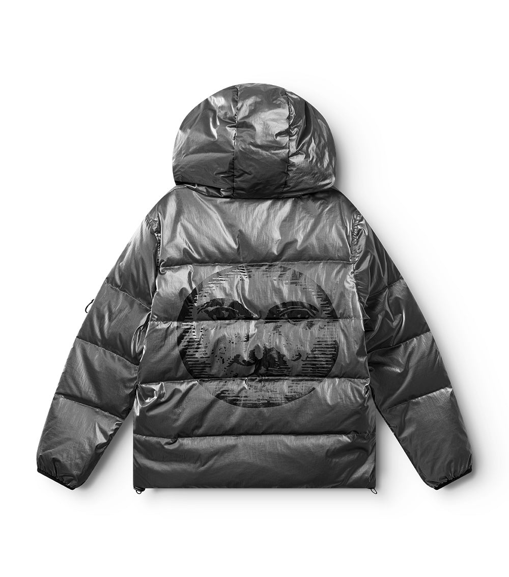 Kid | Moon Inked Down Jacket | Silver