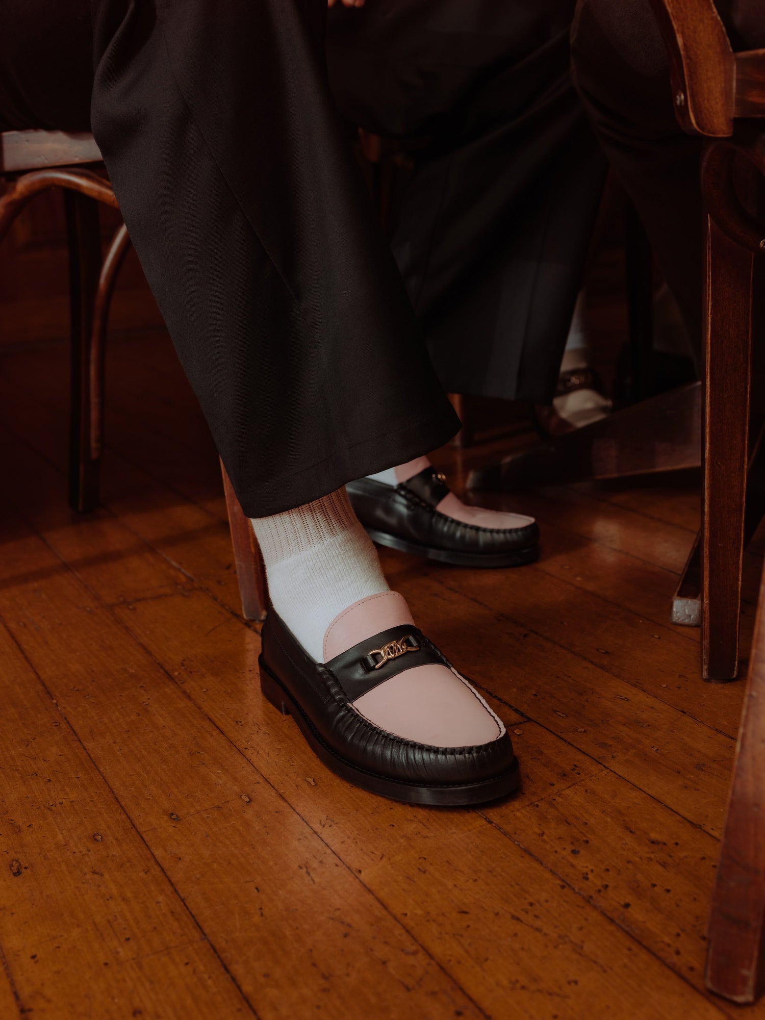 Mens | Roma Leather Loafer | Pink
