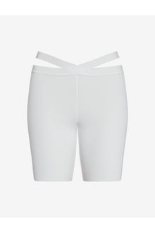 Neoprene Banded Bikeshort | White