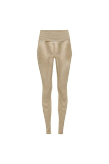 Wide Band Legging | Neutral Stripe