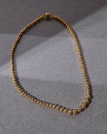 Wave Bezel Tennis Necklace | Silver | Cubic Zirconia