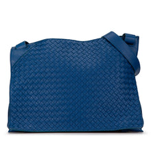 Bottega Veneta | Pre-Owned Intrecciato Crossbody | Blue