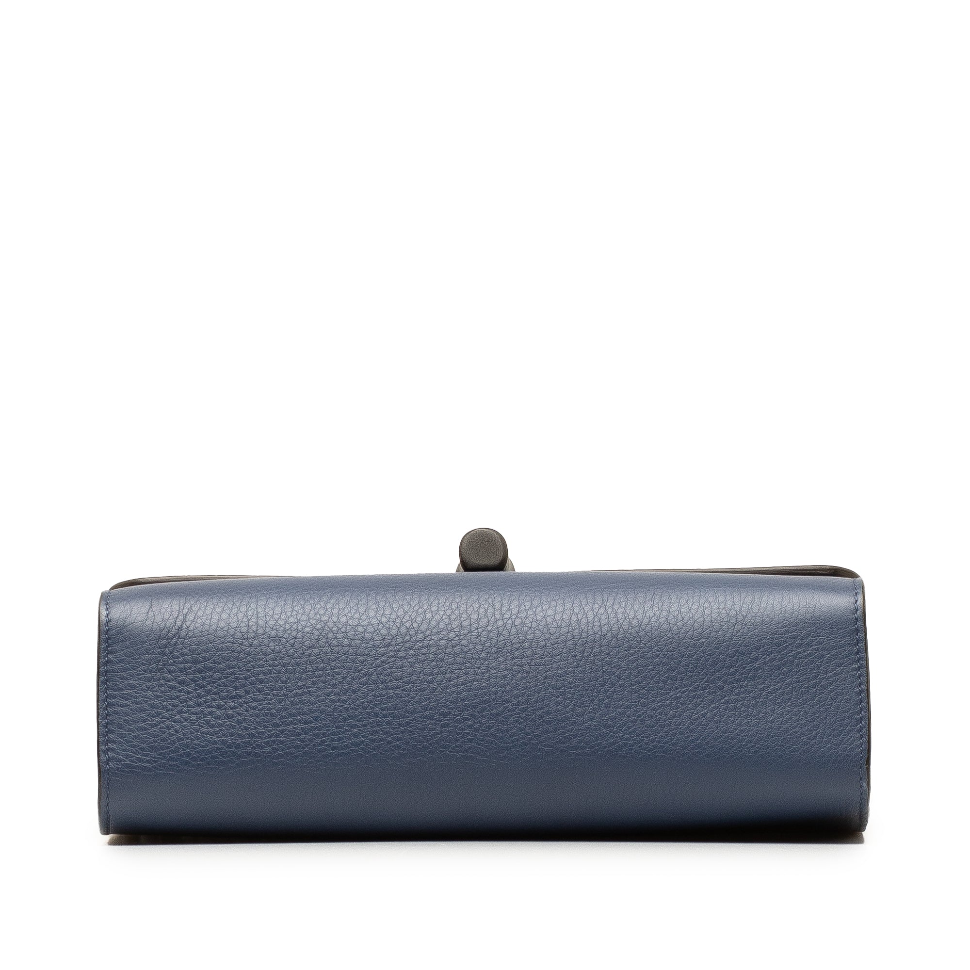 Gucci | Pre-Owned Medium Miss Bamboo Leather Crossbody | Blue
