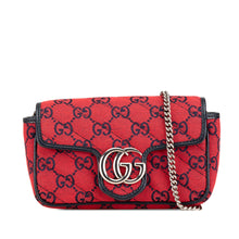 Gucci | Pre-Owned Super Mini GG Canvas Marmont Matelasse Flap | Red