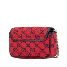 Gucci | Pre-Owned Super Mini GG Canvas Marmont Matelasse Flap | Red