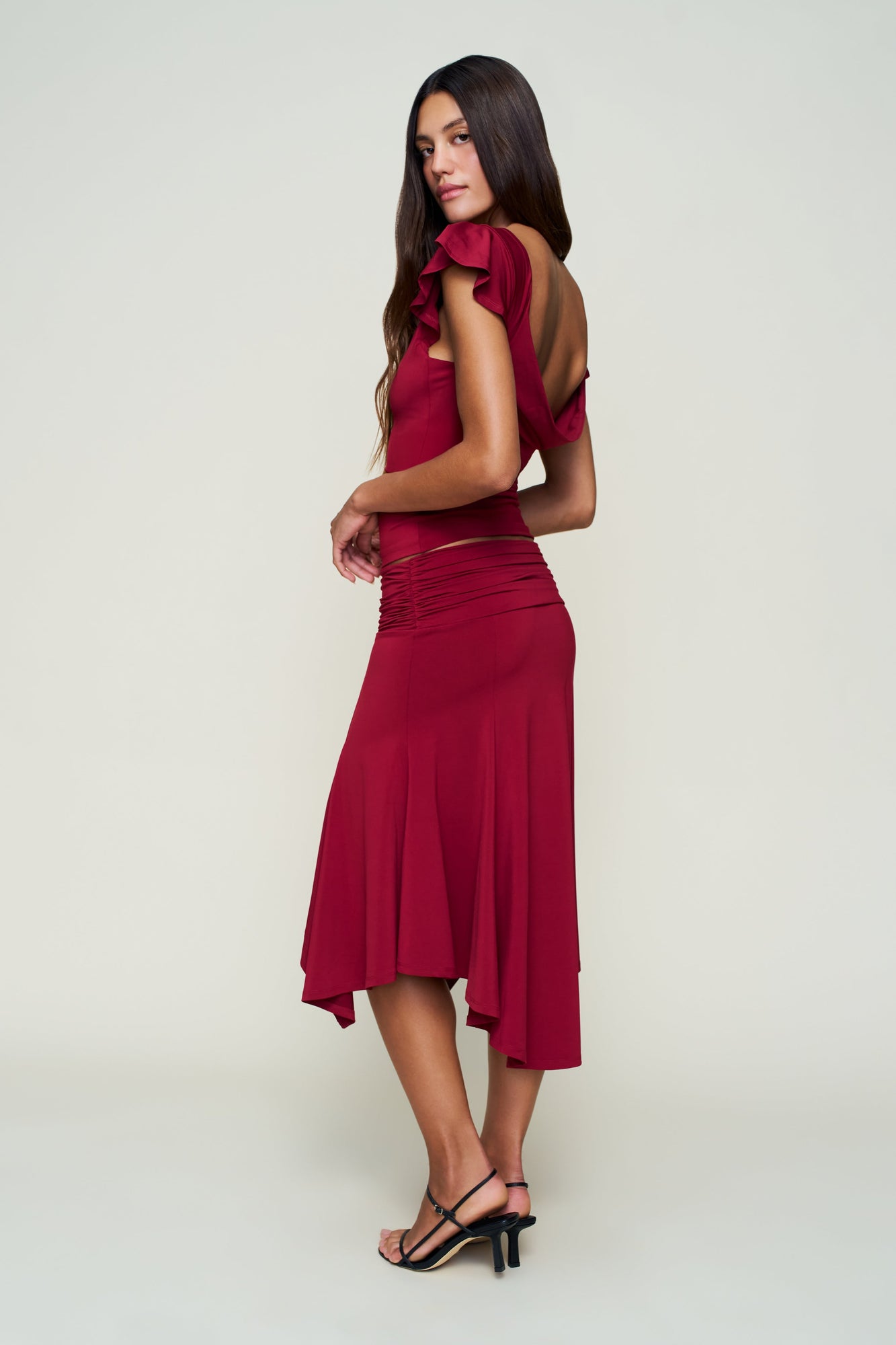 Womens | Soffiano Top | Bordeaux