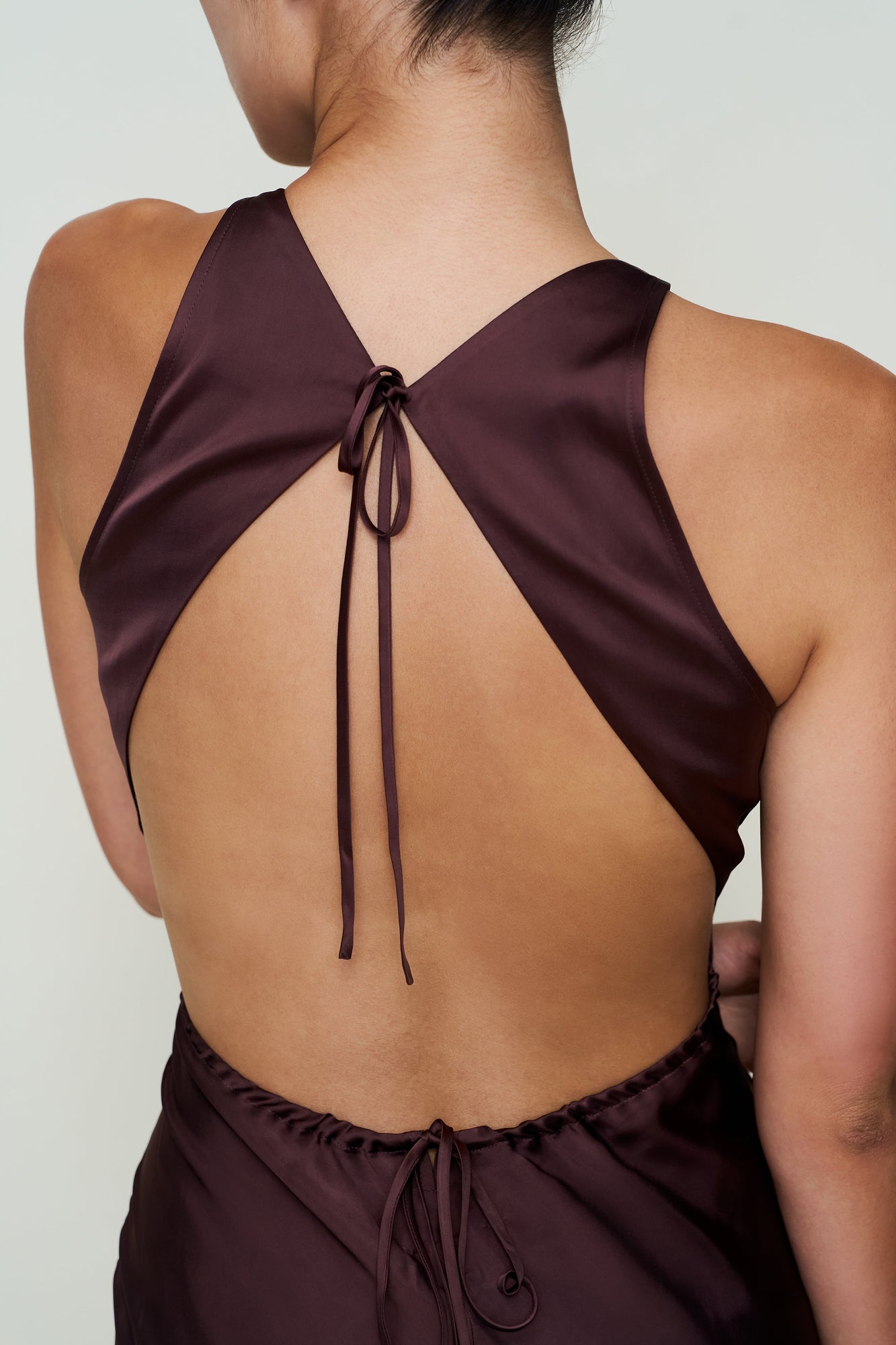 Womens | Lina Midi Dress | Dark Chocolate