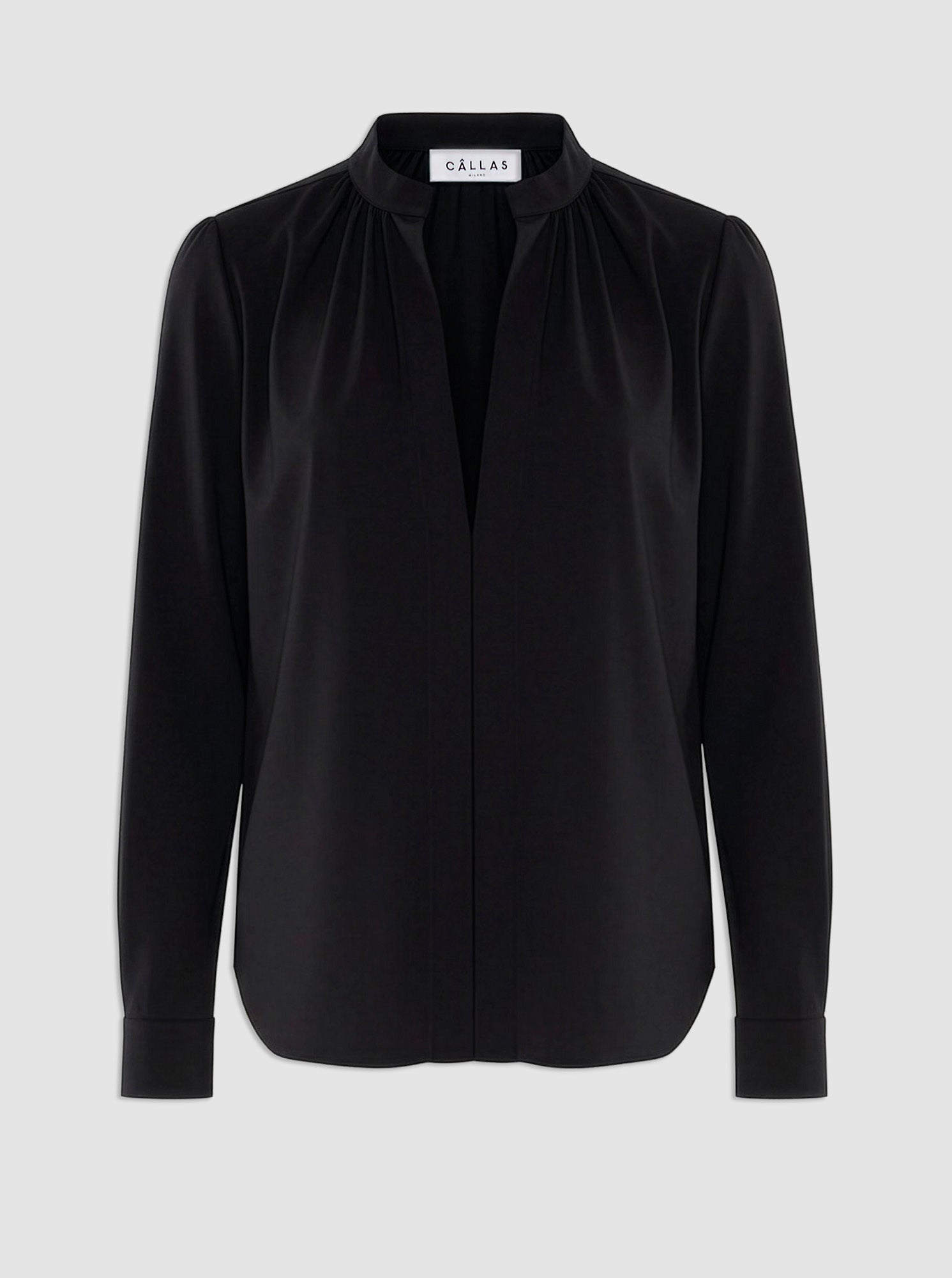 Olympia Poplin Blouse | Black