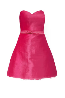 ONE33 SOCIAL | The Suri Hot Pink Strapless Mini Cocktail Dress | Pink